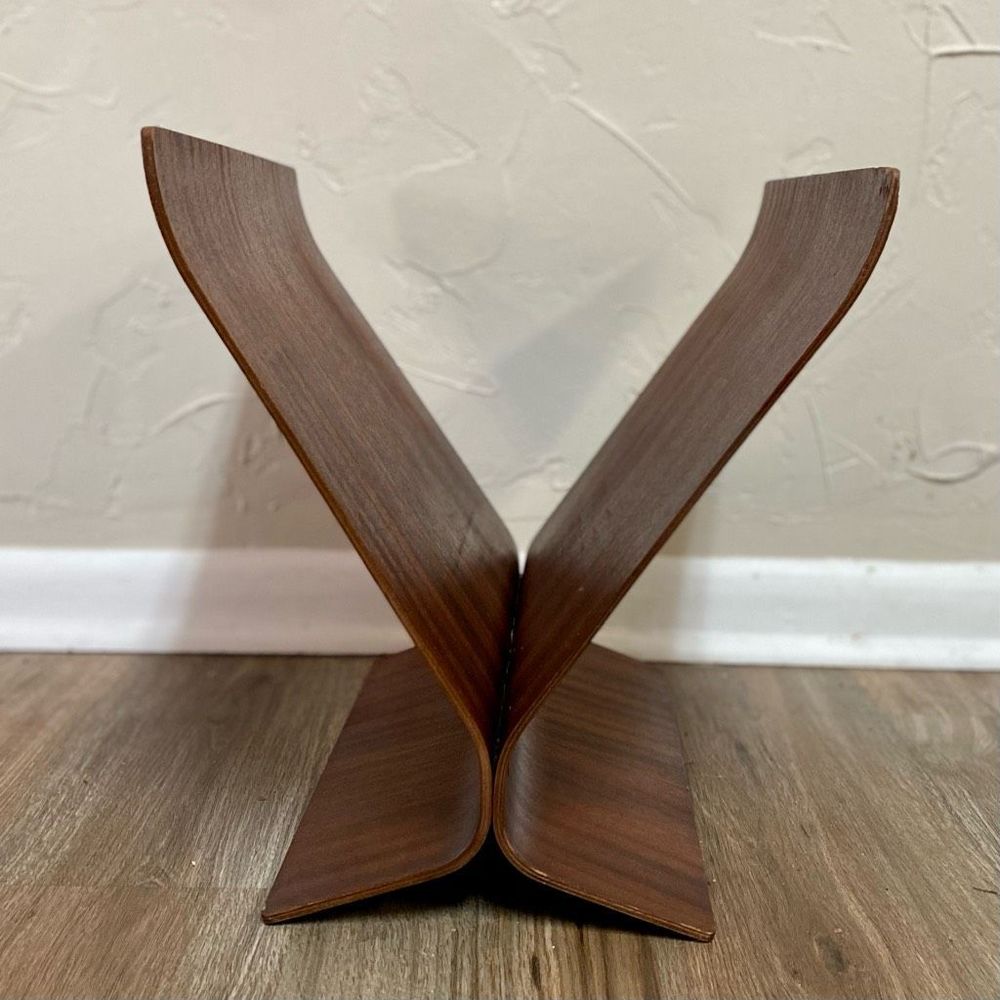Vintage MCM Bentwood Magazine Rack by Paul Rowan for Umbra - Picture 2 of 9
